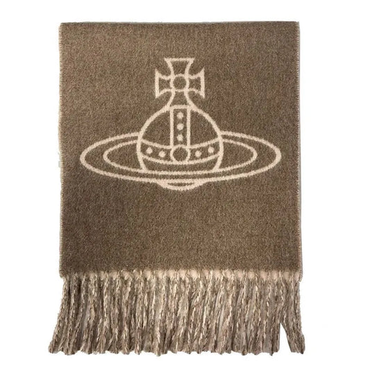 Orb Logo Fringe Scarf