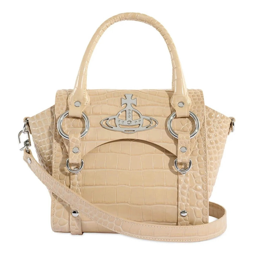 Croc-Effect Betty Mini Handbag