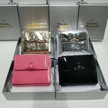 Gloss Finish Tri-fold Wallet