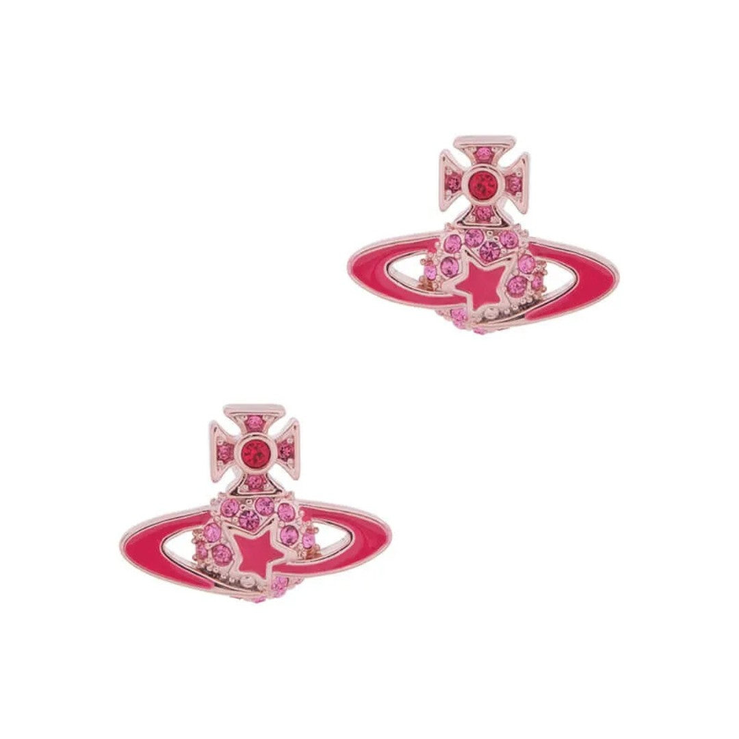 DARLENE Pentagram Saturn Earrings