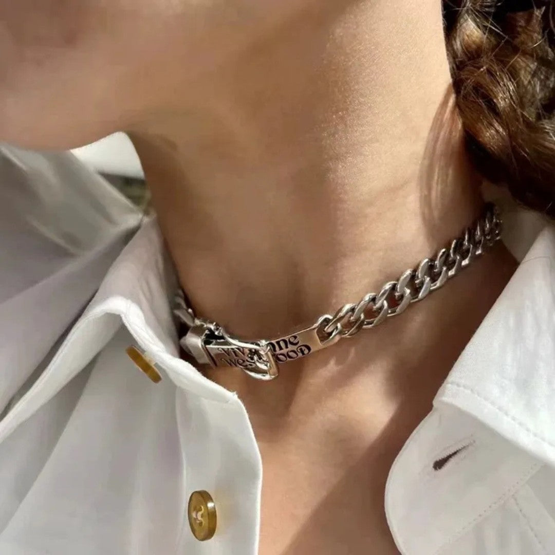 AUGUSTINA Belt Buckle Necklace