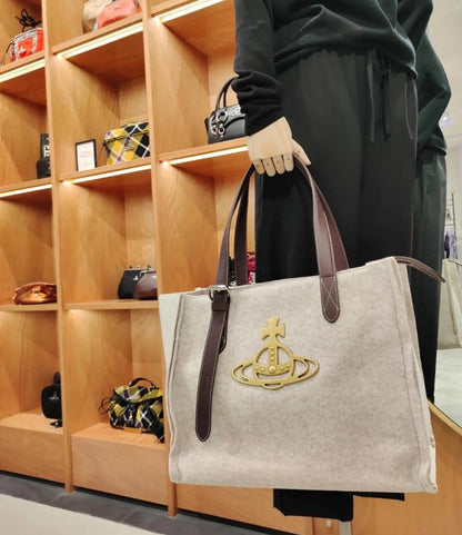 Felt Saturn Wool Tote