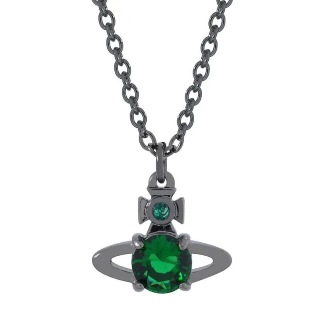 REINA Petite Zircon Orb Necklace