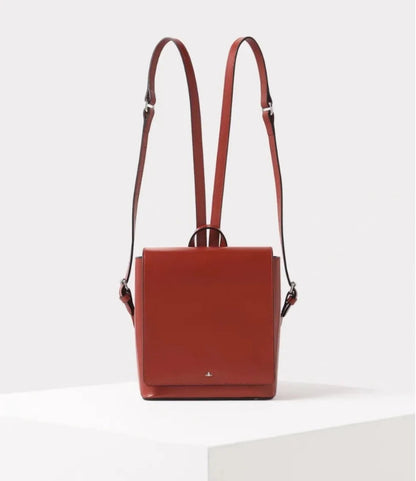 Structured Leather Saturn Mini Backpack