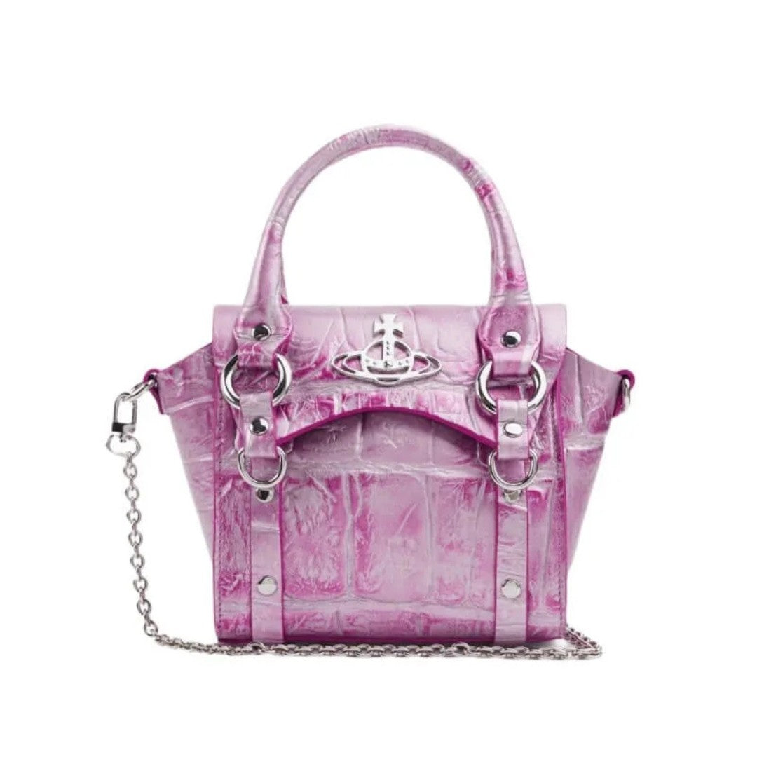 Croc-Effect Betty Mini Handbag