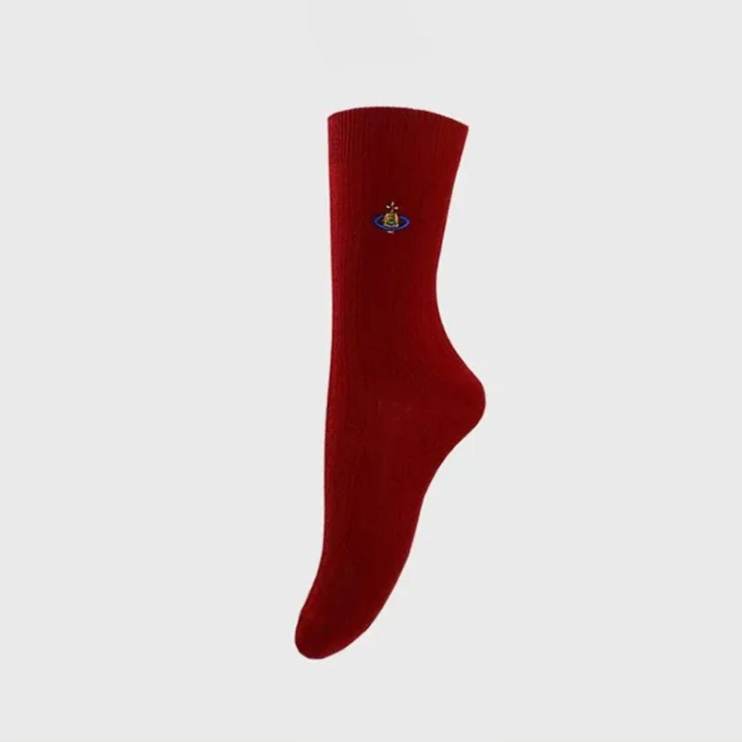 Classic Red Orb Logo Crew Socks