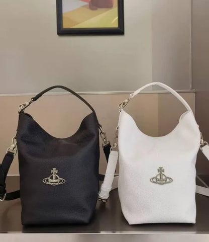 Minimalist Leather Shoulder Bucket Bag