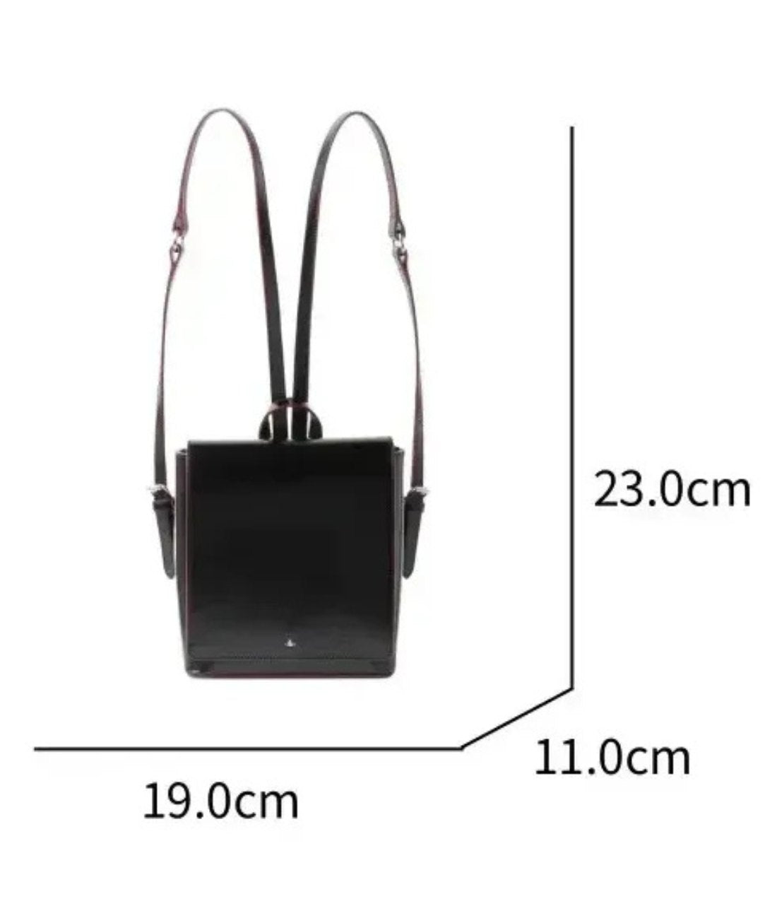 Structured Leather Saturn Mini Backpack