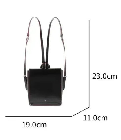 Structured Leather Saturn Mini Backpack