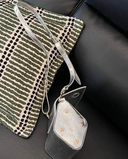 Metallic Mini Crossbody Flap Bag