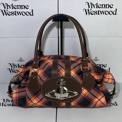 Ember Tartan Orb Shoulder Bag