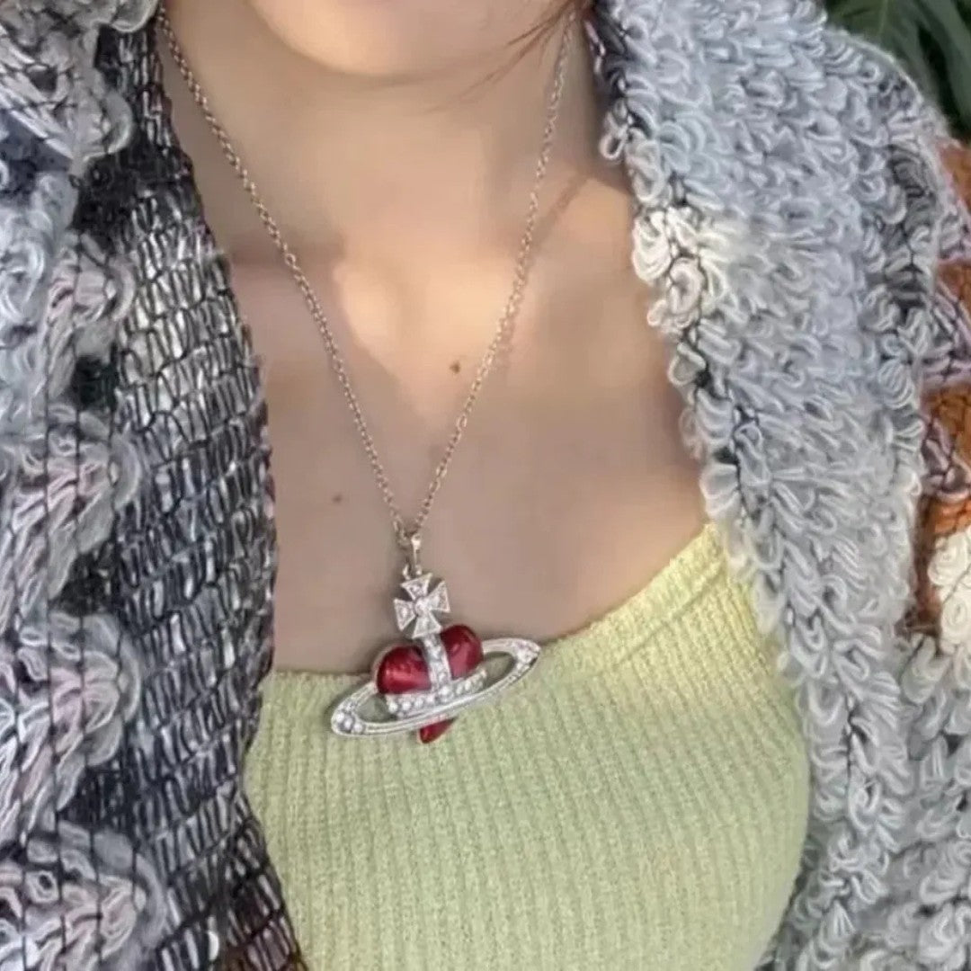 Celestial Heart Lacquer Necklace