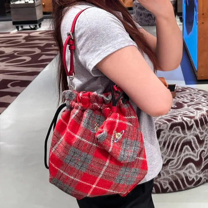 Plaid Saturn Bag in Five Styles