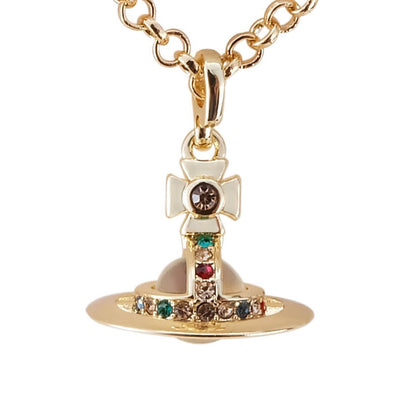 6MM ORB Classic Saturn Pendant Necklace (with box)