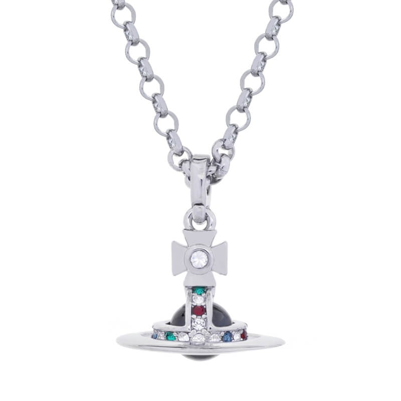 6MM ORB Classic Saturn Pendant Necklace (with box)