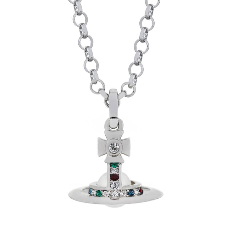 6MM ORB Classic Saturn Pendant Necklace (with box)