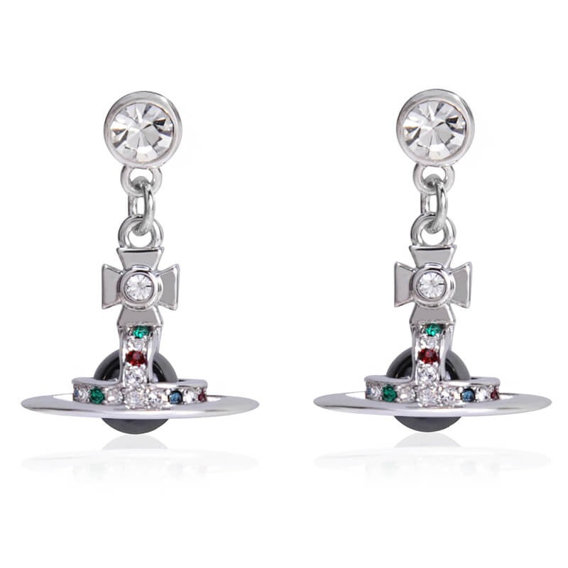 6MM ORB Classic Saturn Earrings (with box)