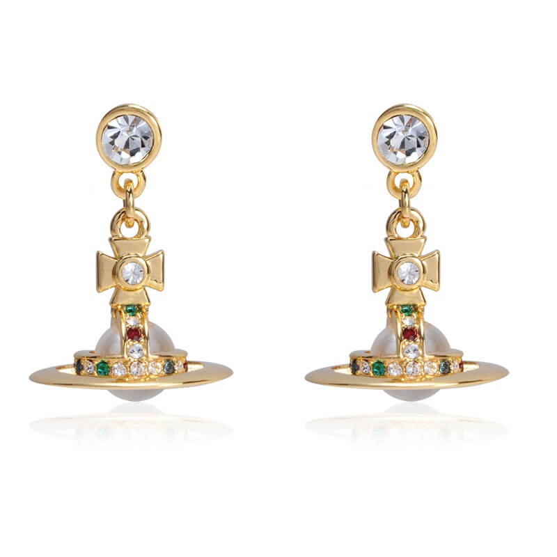 6MM ORB Classic Saturn Earrings (with box)