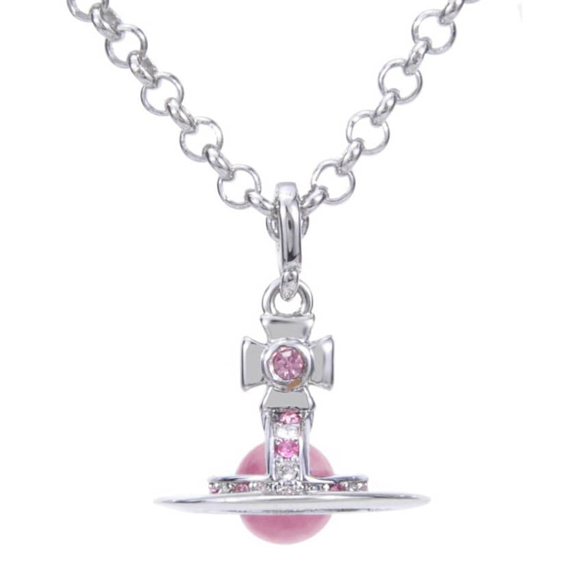 6MM ORB Classic Saturn Pendant Necklace (with box)