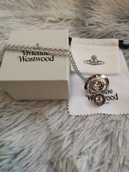 Silver Hidden Compartment Necklace (with box)