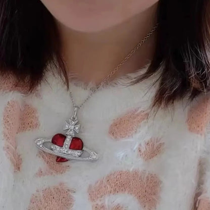 Celestial Heart Lacquer Necklace