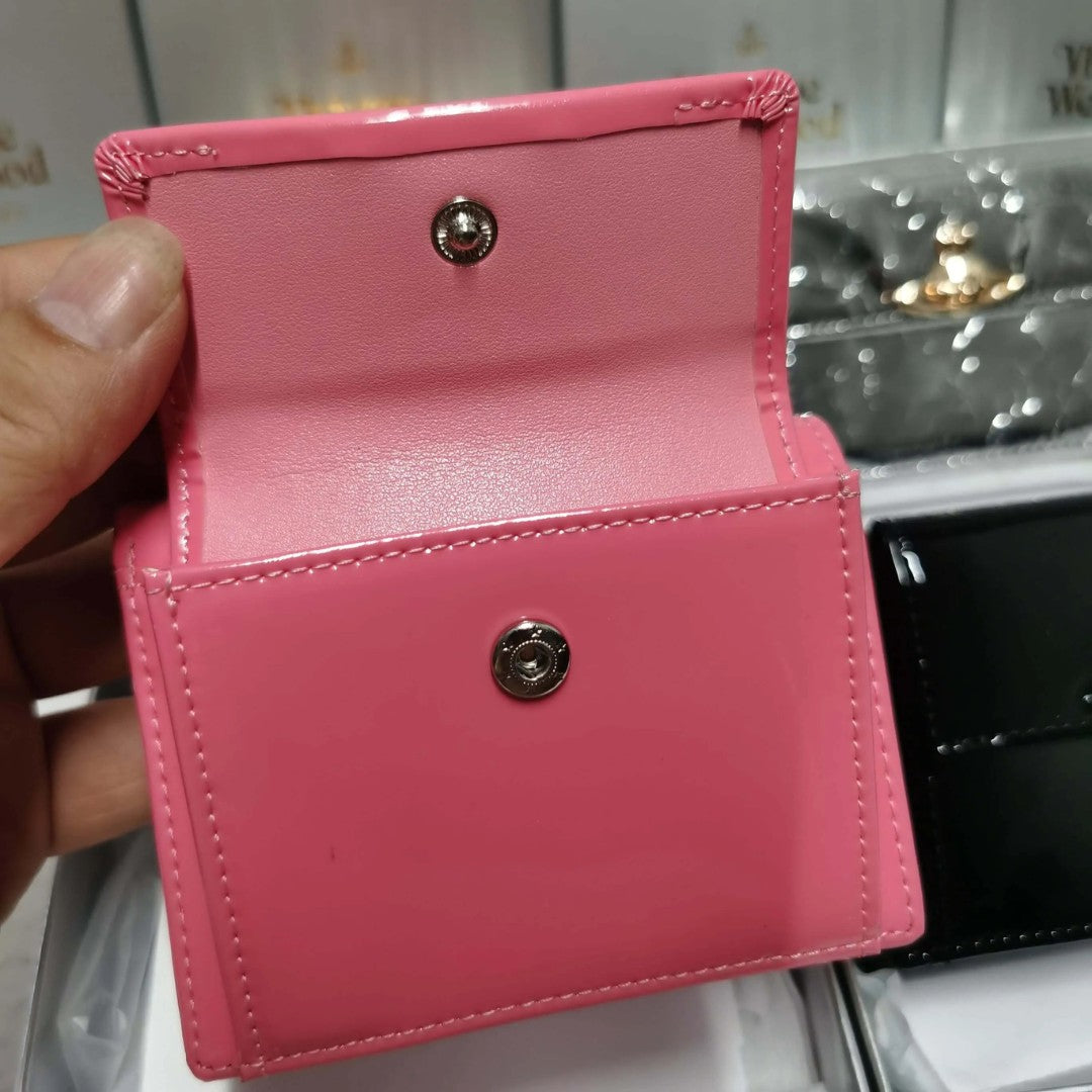 Gloss Finish Tri-fold Wallet