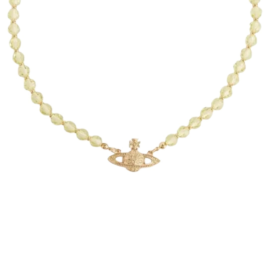 Saturn Pearl Orbit Choker Necklace