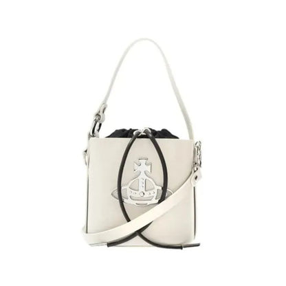 Croc-Effect Drawstring Bucket Bag