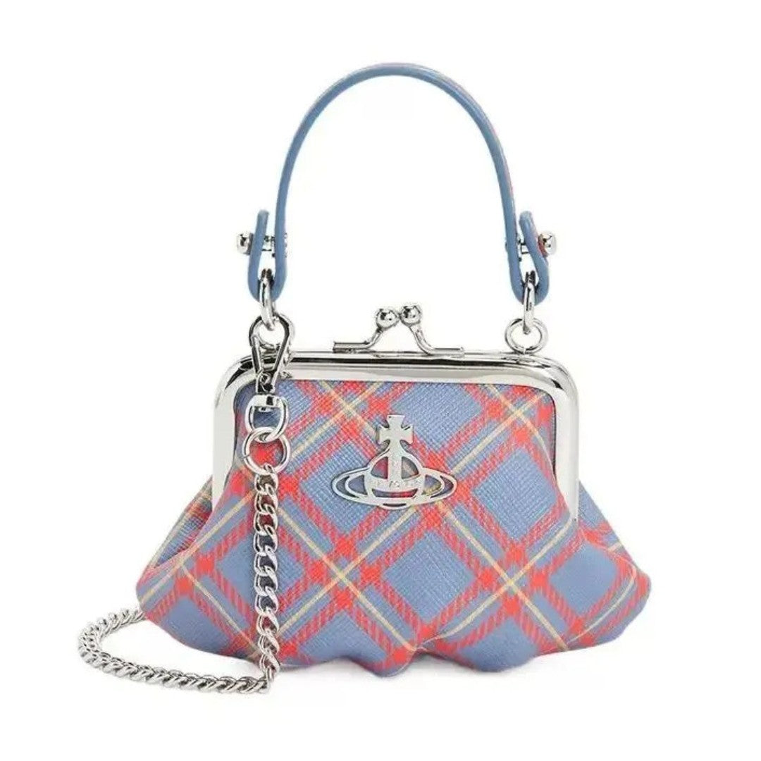 Blue Plaid Vivienne Westwood Bag Collection
