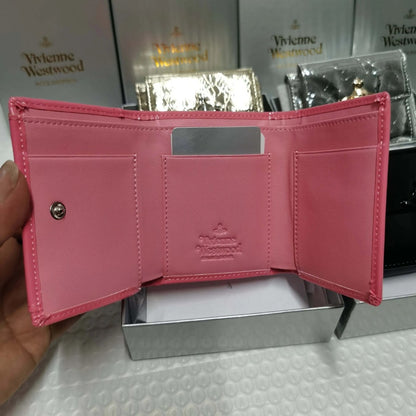 Gloss Finish Tri-fold Wallet