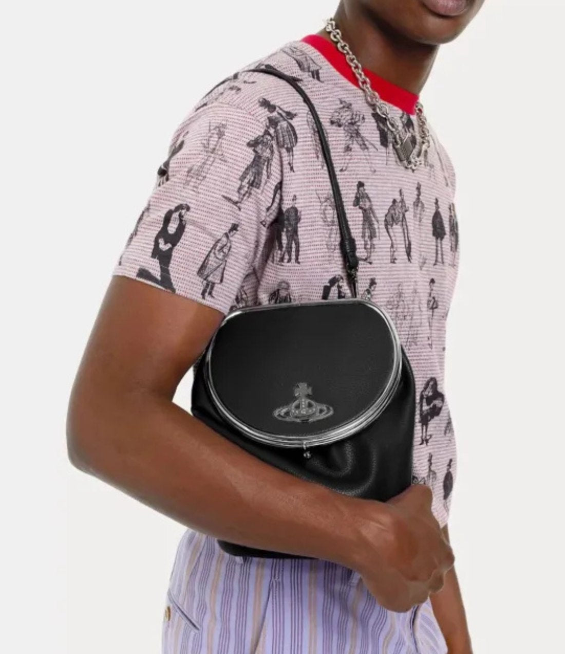 Cylinder Leather Shoulder Bag