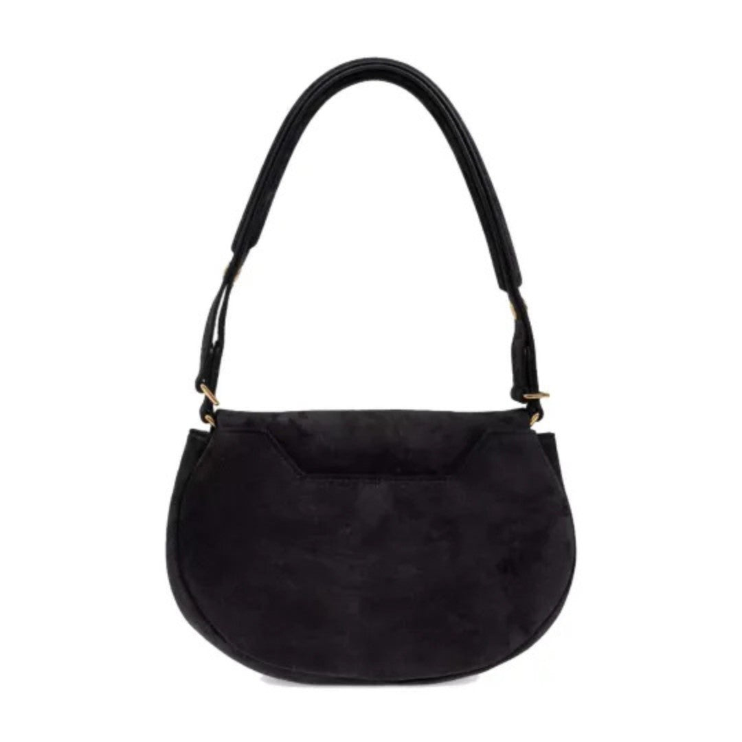 Minimal Saturn Embossed Shoulder Bag