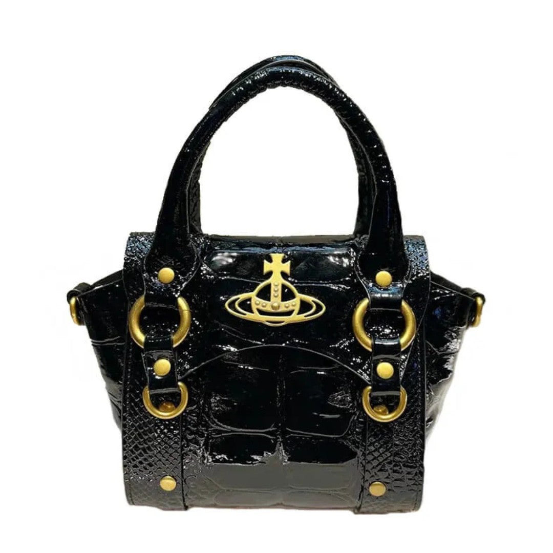 Croc-Effect Betty Mini Handbag
