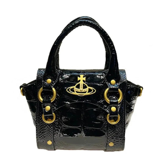 Croc-Effect Betty Mini Handbag