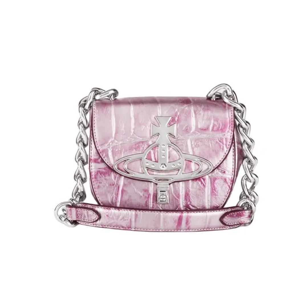 Tartan Vegan Leather Saddle Bag