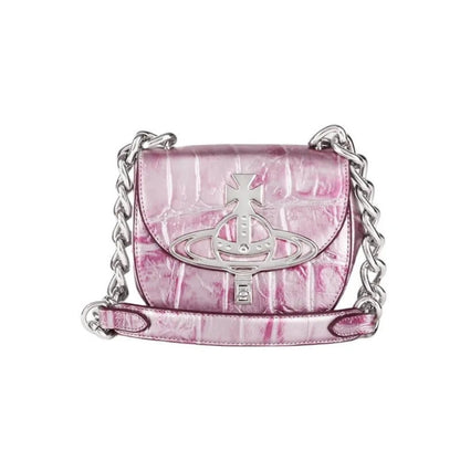 Tartan Vegan Leather Saddle Bag