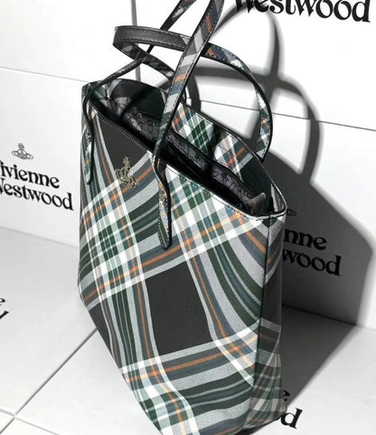 Classic Plaid Saturn Tote