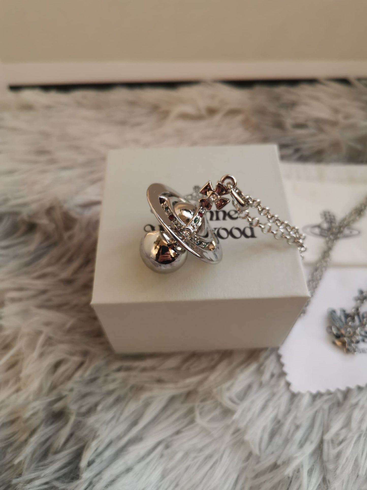 Silver Hidden Compartment Necklace (with box)