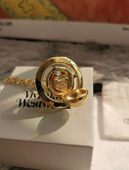 Gold Container Necklace (with box)