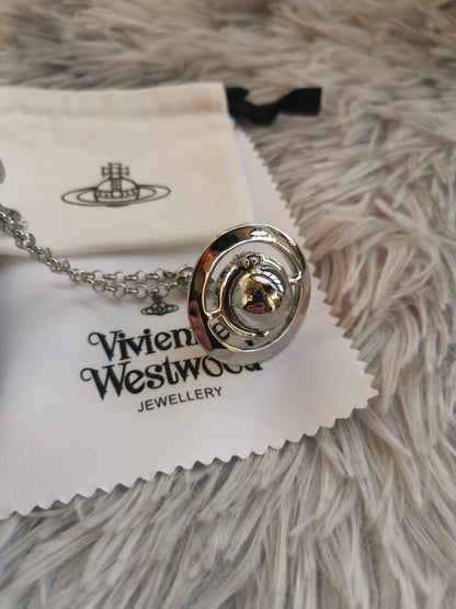 Silver Hidden Compartment Necklace (with box)