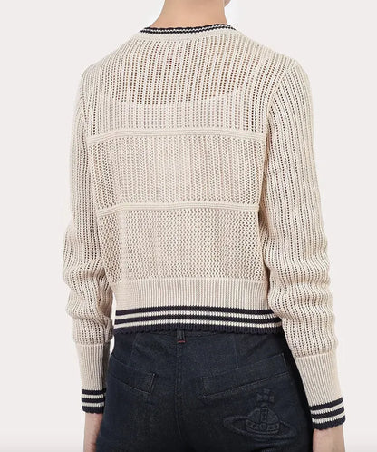 Contrast Trim Knit Cardigan