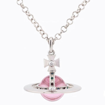 20MM ORB Classic Saturn Pendant Necklace (with box)