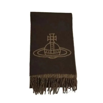 Orb Logo Fringe Scarf
