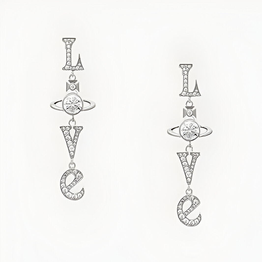 Love Drop Orb Earrings