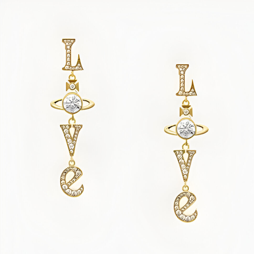 Love Drop Orb Earrings