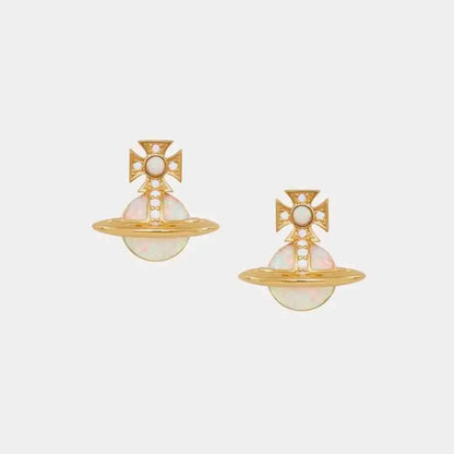 Opalescent Mini Orb Stud Earrings