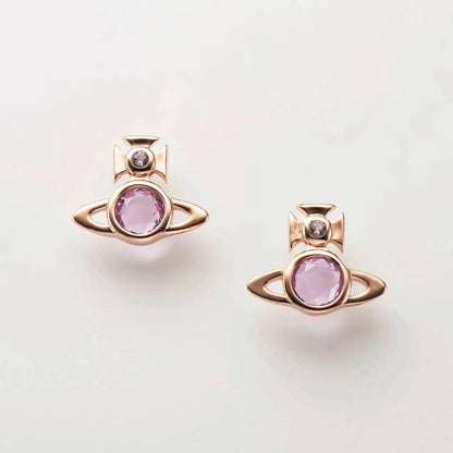 Orb Stone Stud Earrings