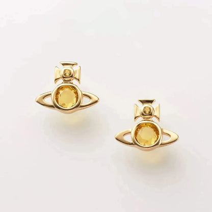 Orb Stone Stud Earrings