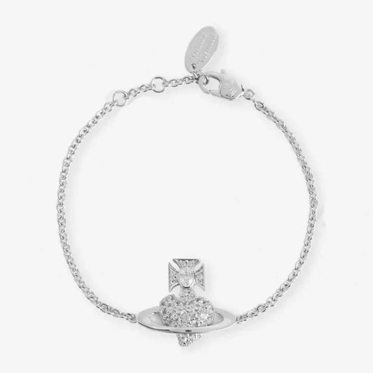 Crystal Heart Orb Chain Bracelet (with Box)