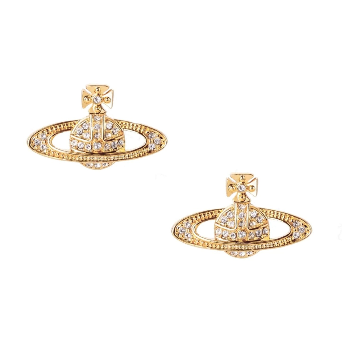 Classic Full Diamond Saturn Earrings（All 9 Colors) (with box)